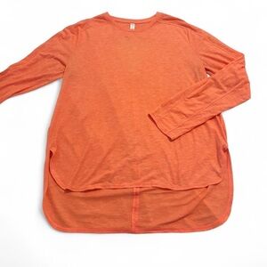 UNDER ARMOUR Orange Long Sleeve Athletic Shirt